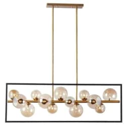image-13LT Halgn Horiz Pend MB & VB, Champagne Glass