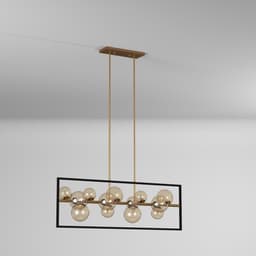 image-13LT Halgn Horiz Pend MB & VB, Champagne Glass
