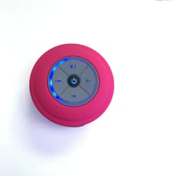 image-Q9 waterproof suction cup bluetooth speaker with LED lights bathroom car hands-free card subwoofer