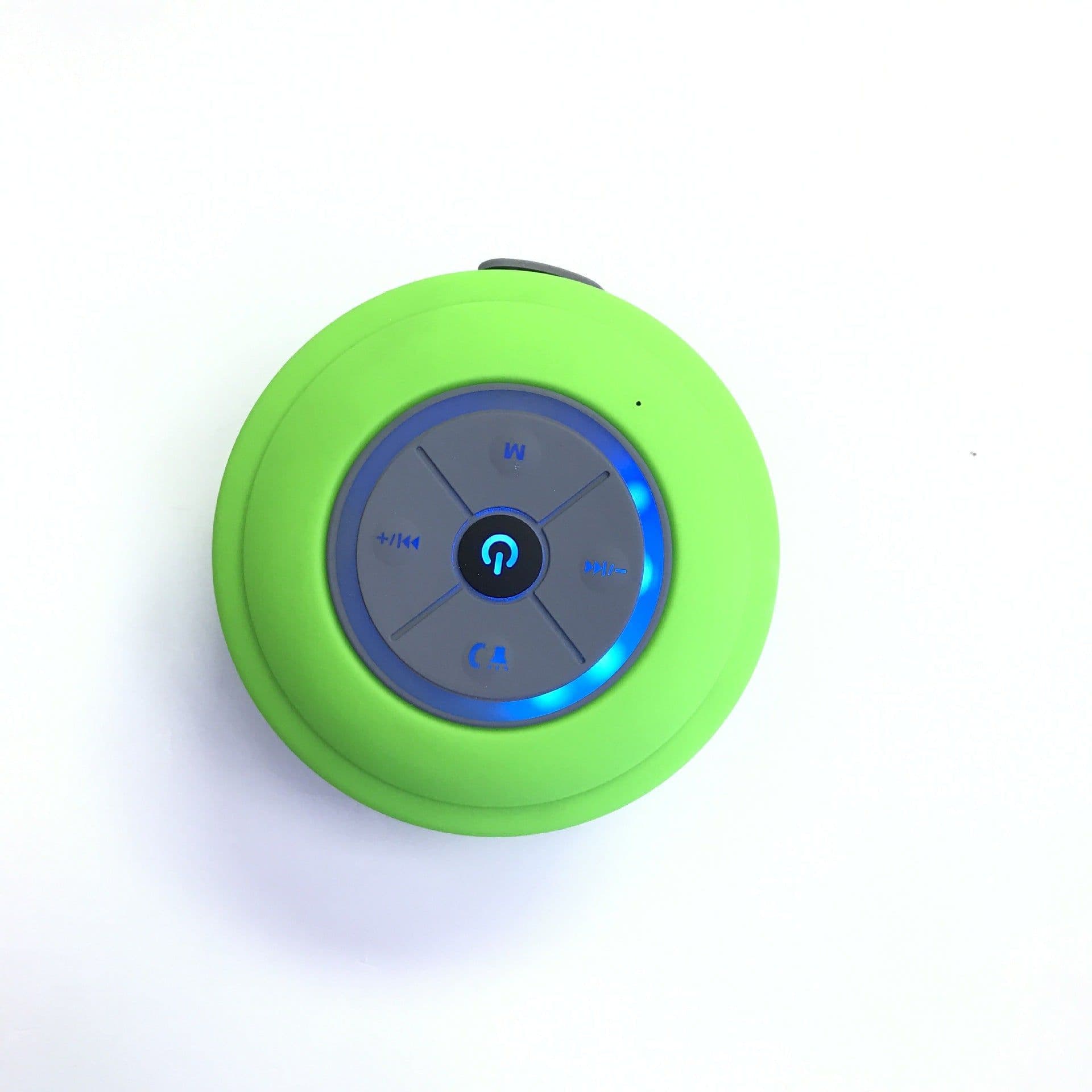 image-Q9 waterproof suction cup bluetooth speaker with LED lights bathroom car hands-free card subwoofer