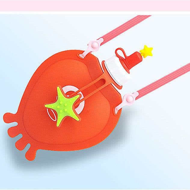 image-Silicone Children's Foldable Water Cup Outdoor Cartoon