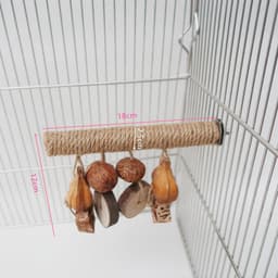 image-Parrot Supplies Stand Rod Hemp Rope Braided Bird Toy