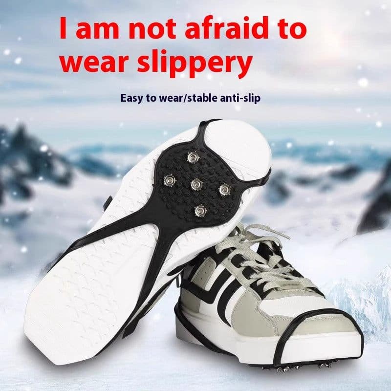 image-Non-slip Shoe Cover Snow Boots Claw Spike Snow Boots