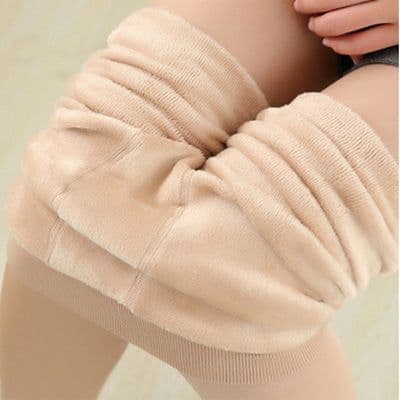 image-Autumn and winter thickening and fleece leggings women wholesale Korean version high waist plus size pearl velvet foot warm one pants