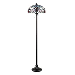 image-CHLOE Lighting GRENVILLE Victorian-Style Dark Bronze 2 Light Floor Lamp 18" Wide