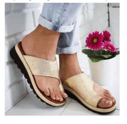 image-Women Slippers Flat Sole Casual Soft Big Toe Foot Sandal