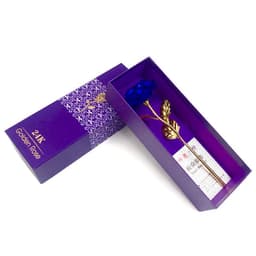 image-24K Luminous Color Gold Rose Flower Set