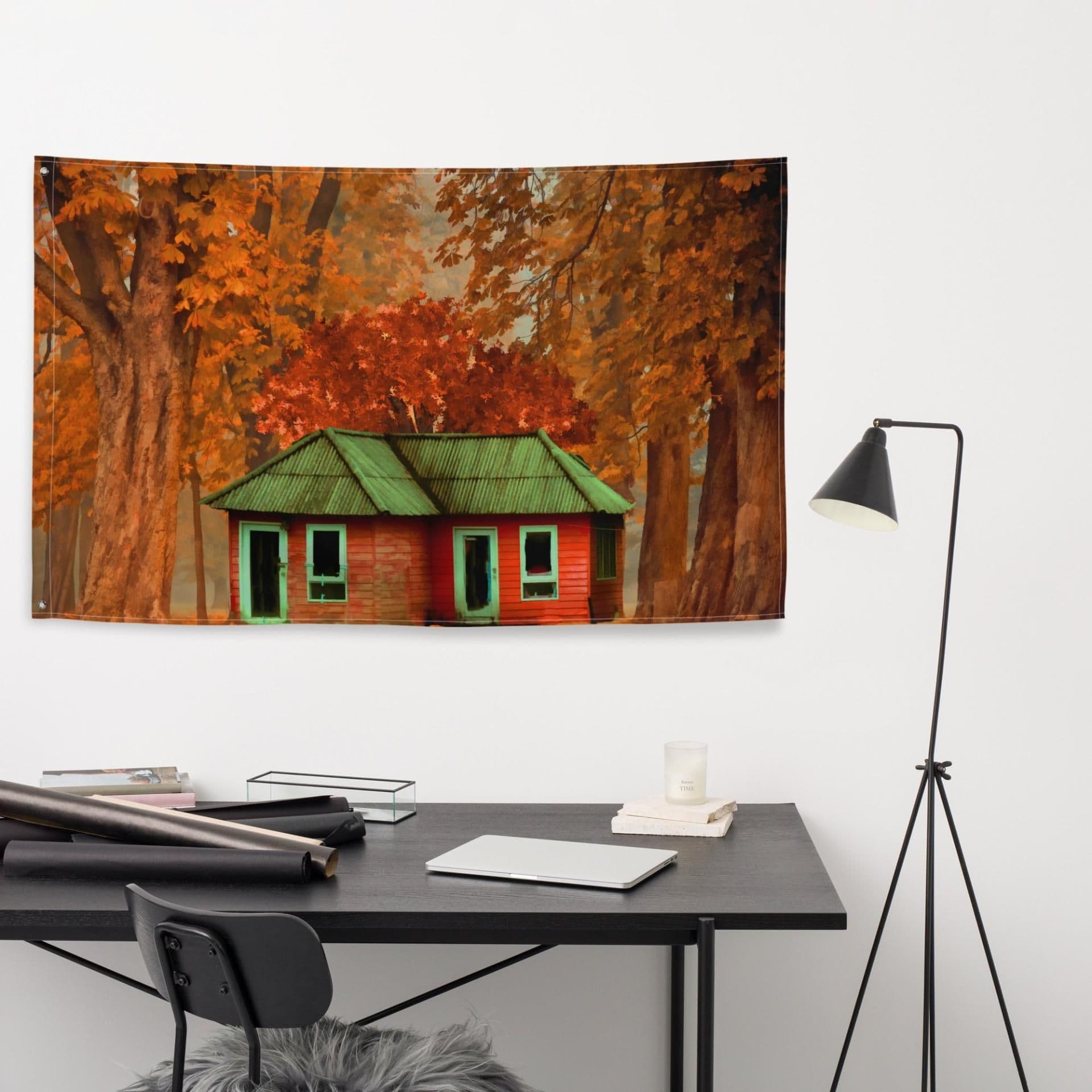 image-Forest Home Flag Tapestry wall hanging