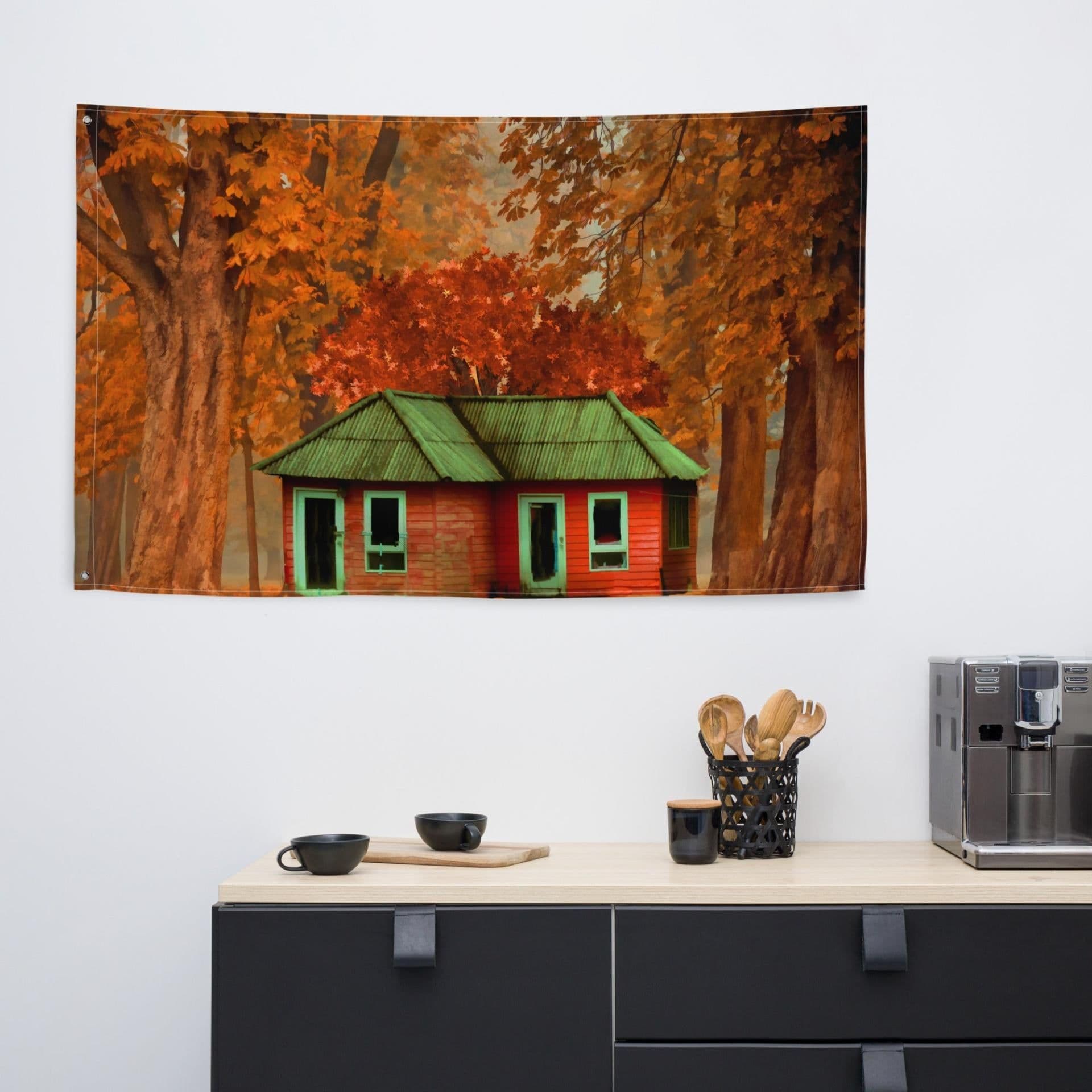image-Forest Home Flag Tapestry wall hanging