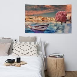 image-Pink Tree Boat Flag