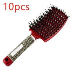 image-Bristle Hair Brush - Detangler Massage Comb
