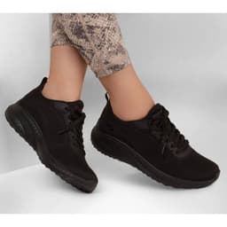 image-Skechers Memory Foam Bobs Squad Chaos Shoes W 117209 BBK