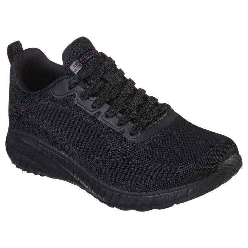 image-Skechers Memory Foam Bobs Squad Chaos Shoes W 117209 BBK