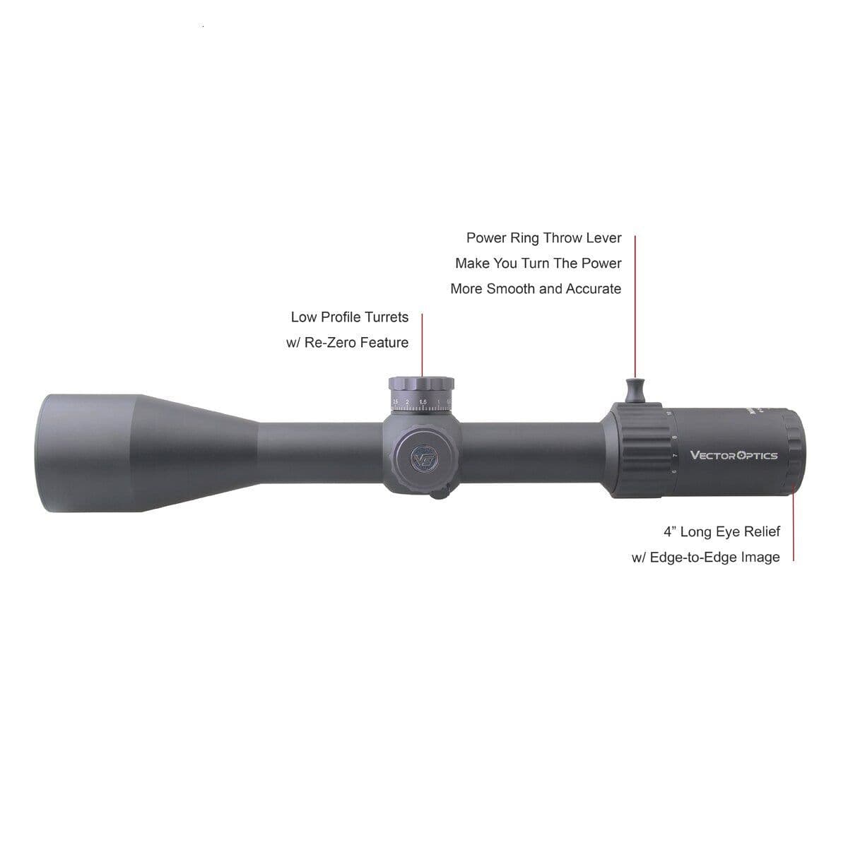 image-Optics Marksman 6-24x50 FFP Tactical Riflescope Hunting Rifle Scope