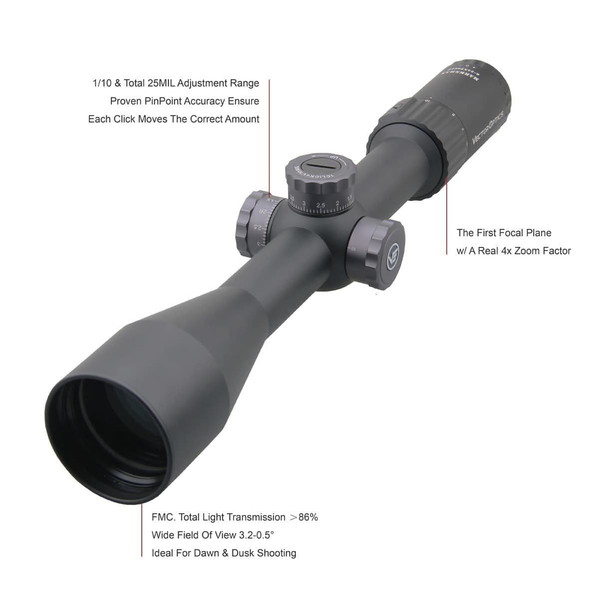 image-Optics Marksman 6-24x50 FFP Tactical Riflescope Hunting Rifle Scope