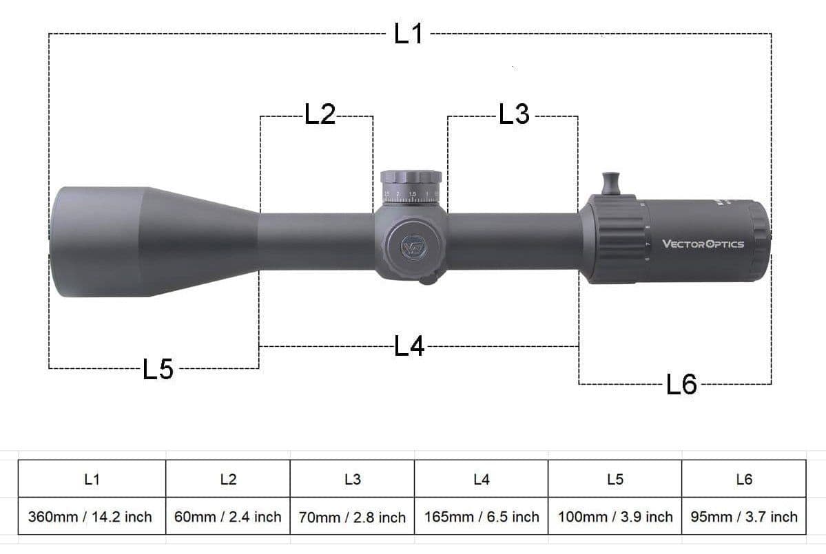 image-Optics Marksman 6-24x50 FFP Tactical Riflescope Hunting Rifle Scope
