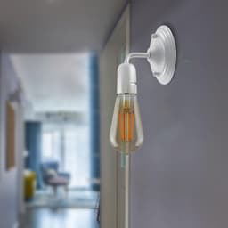 image-Industrial Vintage Retro Polished Sconce White Wall Light Lamp~3793