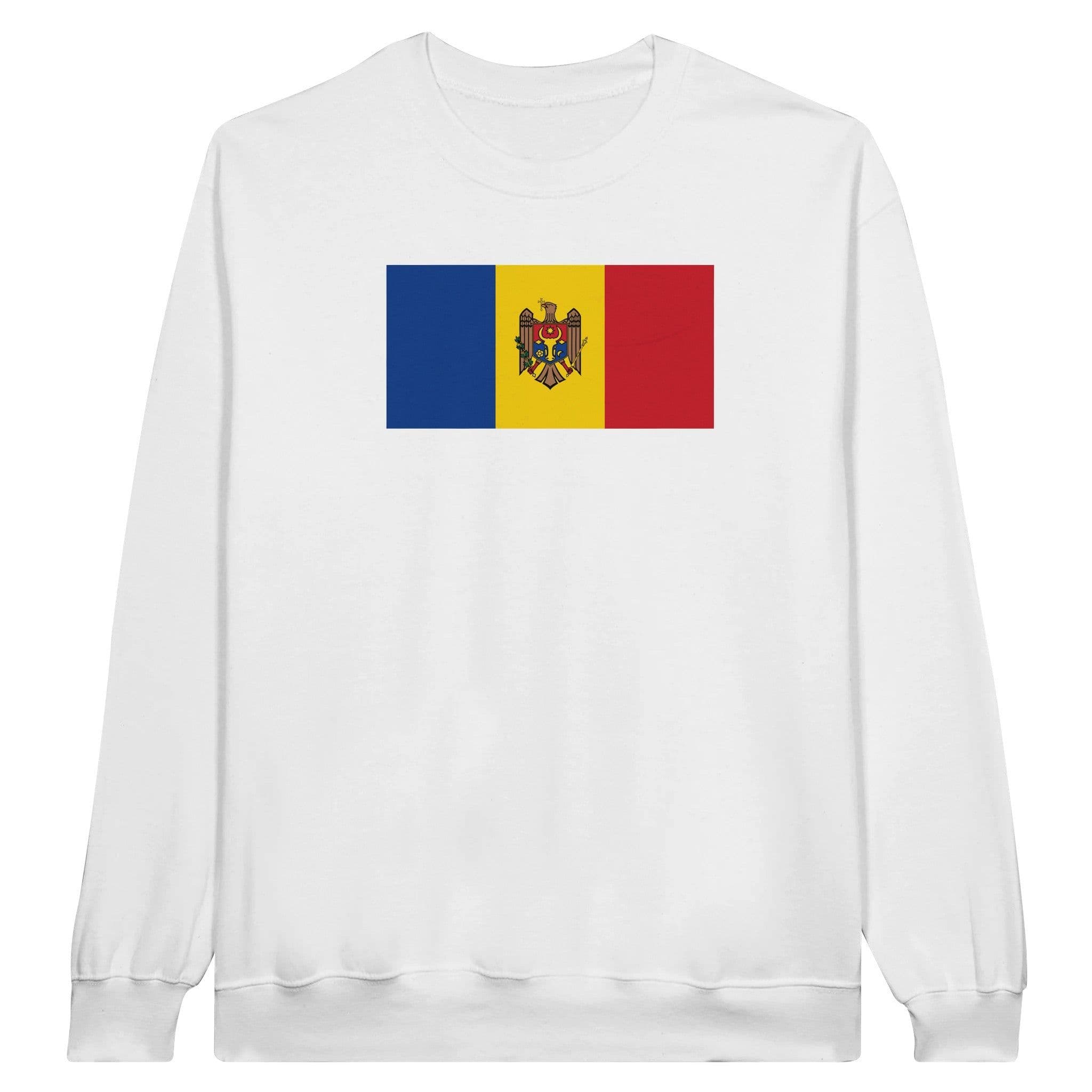 image-Drapeau de la Moldavie - Sweat-shirt unisexe classique ras du cou