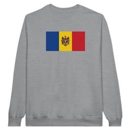 image-Drapeau de la Moldavie - Sweat-shirt unisexe classique ras du cou