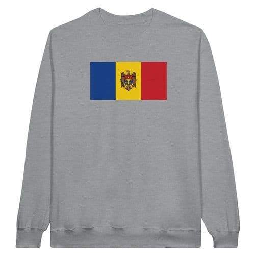 image-Drapeau de la Moldavie - Sweat-shirt unisexe classique ras du cou