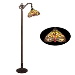 image-Anisoptera Purity 1 Light Antique Dark Bronze Finish Reading Floor Lamp
