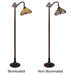 image-Anisoptera Purity 1 Light Antique Dark Bronze Finish Reading Floor Lamp