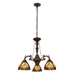 image-Liaison Victorian-Style 3-Light Antique Dark Bronze Finish Mini Chandelier