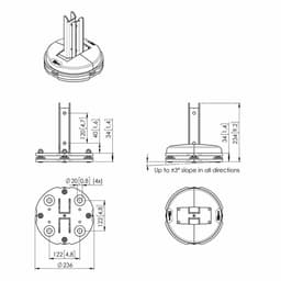 image-Suspended Panel Assembly Kit Vogel's PFF 7965