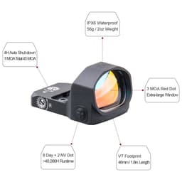 image-Optics Frenzy-X 1x20x28 Big Window Size Tactical Red Dot Sight 3 MOA