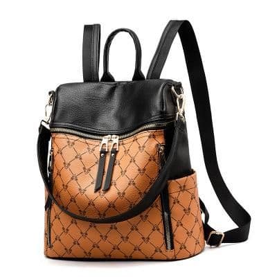 image-High Quality Anti-theft PU Backpack For Young Ladies