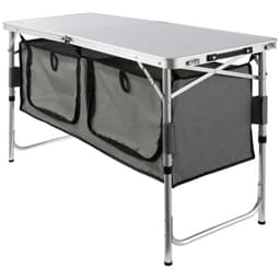 image-VEVOR Camping Kitchen Table, Quick set-up Folding Camping Table with A Carrying Bag, 3 Adjustable Heights, MDF Camping Table, Ideal for Outdoor Picnics, BBQs, Camping, RV Traveling