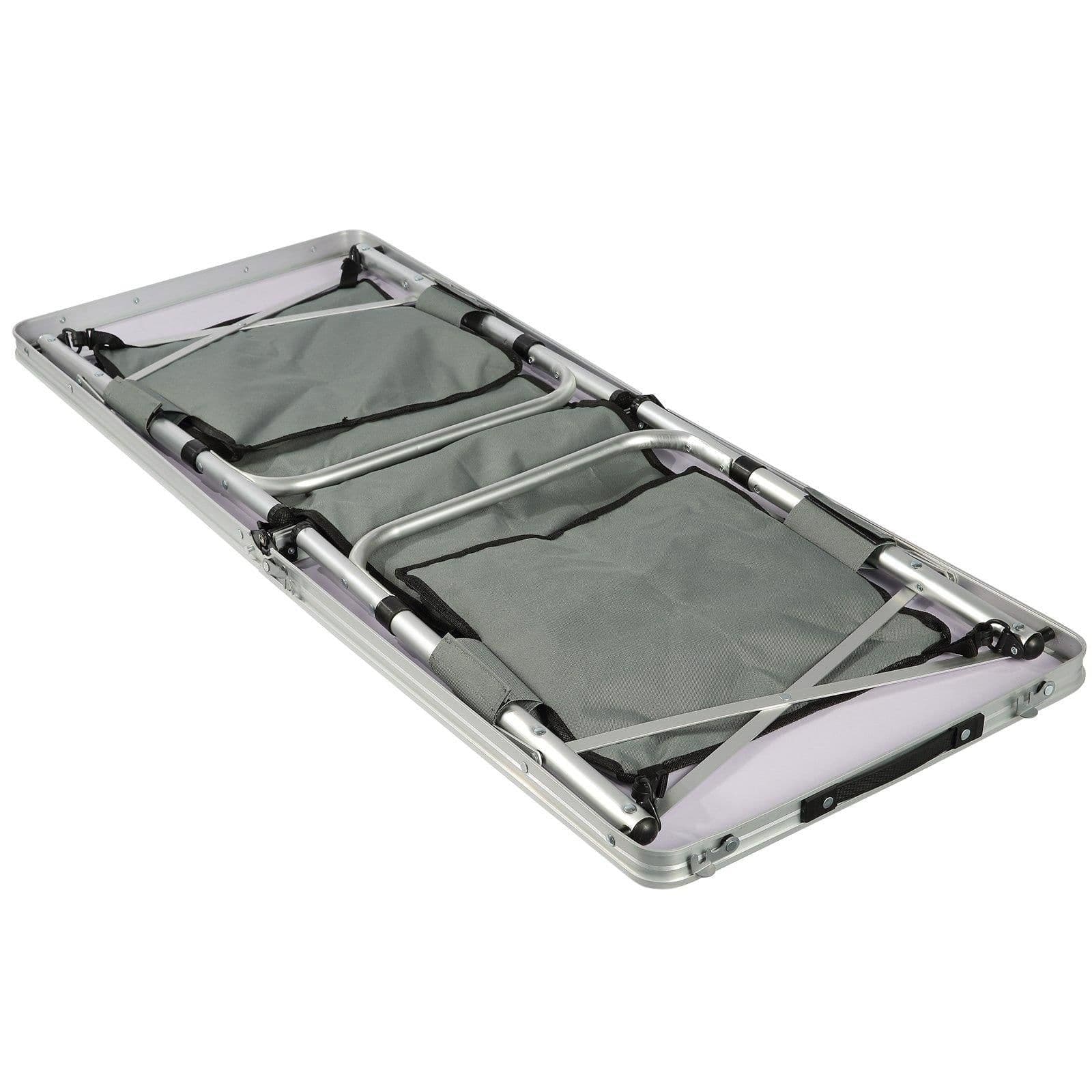 image-VEVOR Camping Kitchen Table, Quick set-up Folding Camping Table with A Carrying Bag, 3 Adjustable Heights, MDF Camping Table, Ideal for Outdoor Picnics, BBQs, Camping, RV Traveling