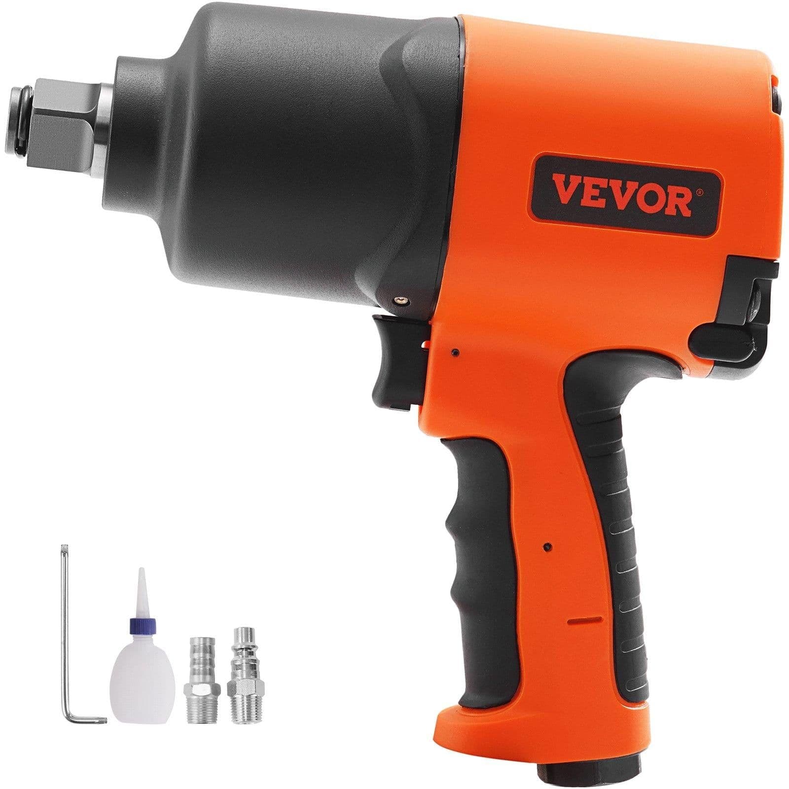 image-VEVOR Air Impact Wrench, 3/4-Inch Drive Air Impact Gun, Up to 1870ft-lbs Nut-busting Torque, Composite Pneumatic Impact Wrench for Auto Repairs and Maintenance Heavy Duty