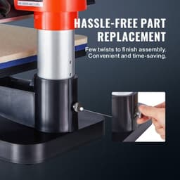 image-VEVOR 5-in-1 Heat Press Machine, 12" x 15" Fast Heating, 360 Swing Away Digital Sublimation Transfer, T-Shirt Vinyl Transfer Printer for Banners Canvas Bag Shirts Pillow Cups Caps Plates