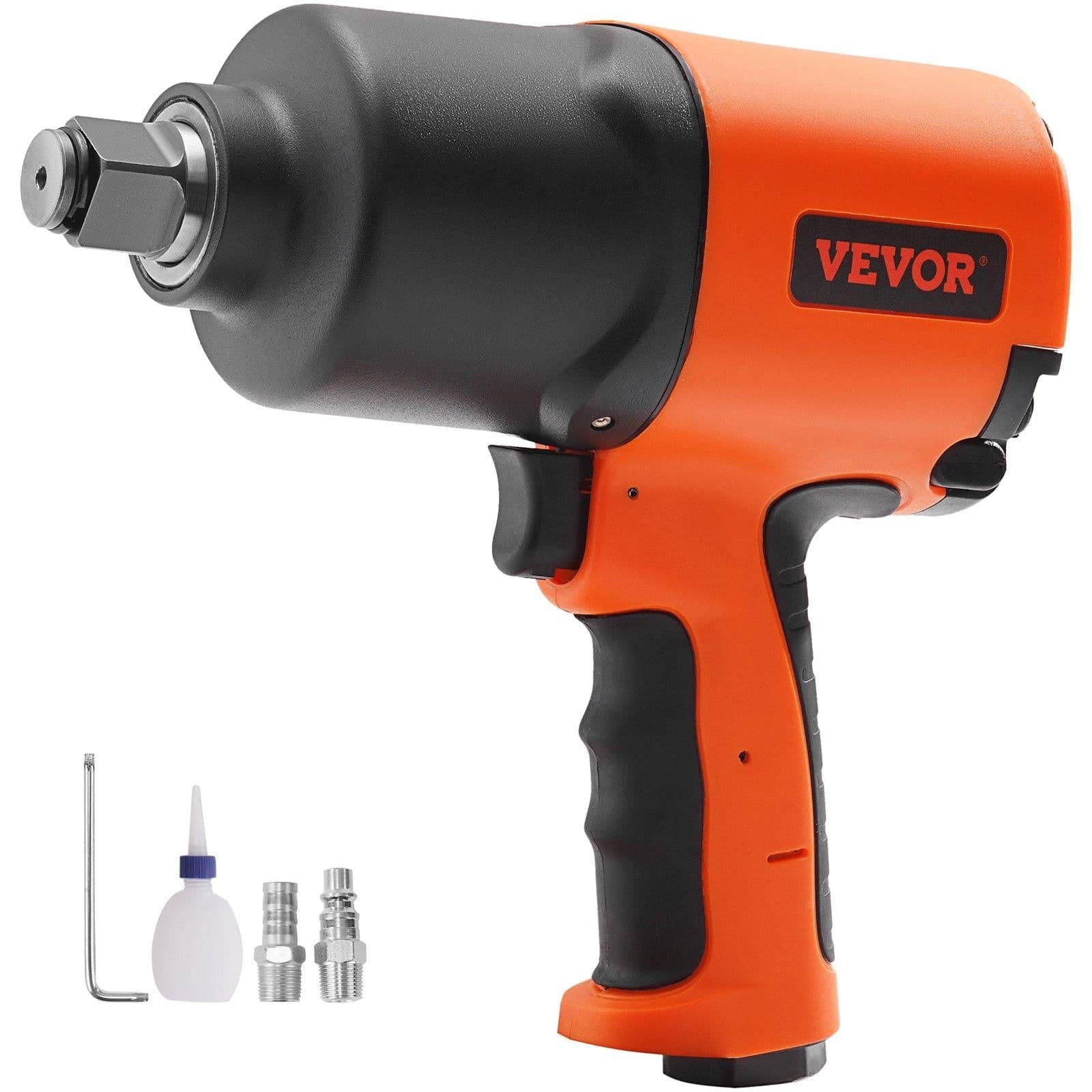image-VEVOR Air Impact Wrench, 3/4-Inch Drive Air Impact Gun, Up to 1870ft-lbs Nut-busting Torque, Composite Pneumatic Impact Wrench for Auto Repairs and Maintenance Heavy Duty