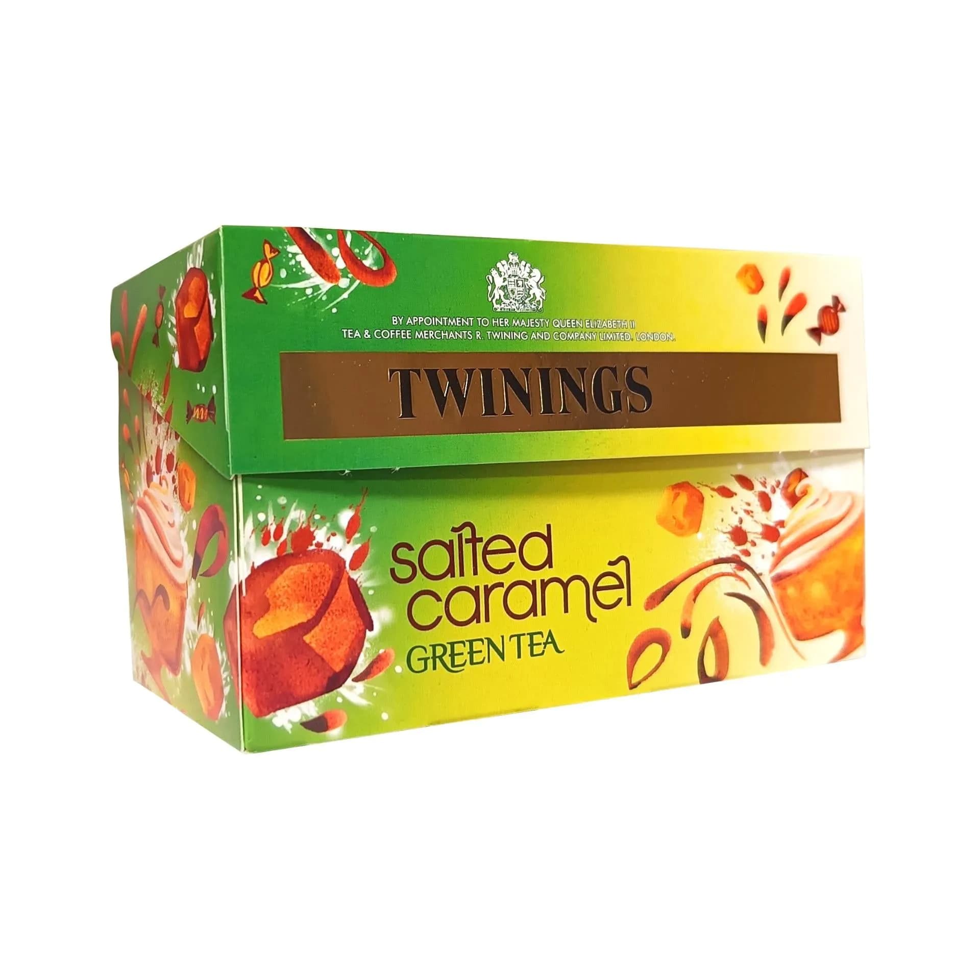 image-Twinings Salted Caramel Tea Bags Individually Enveloped Tagged Healthy Sachets