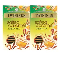 image-Twinings Salted Caramel Tea Bags Individually Enveloped Tagged Healthy Sachets