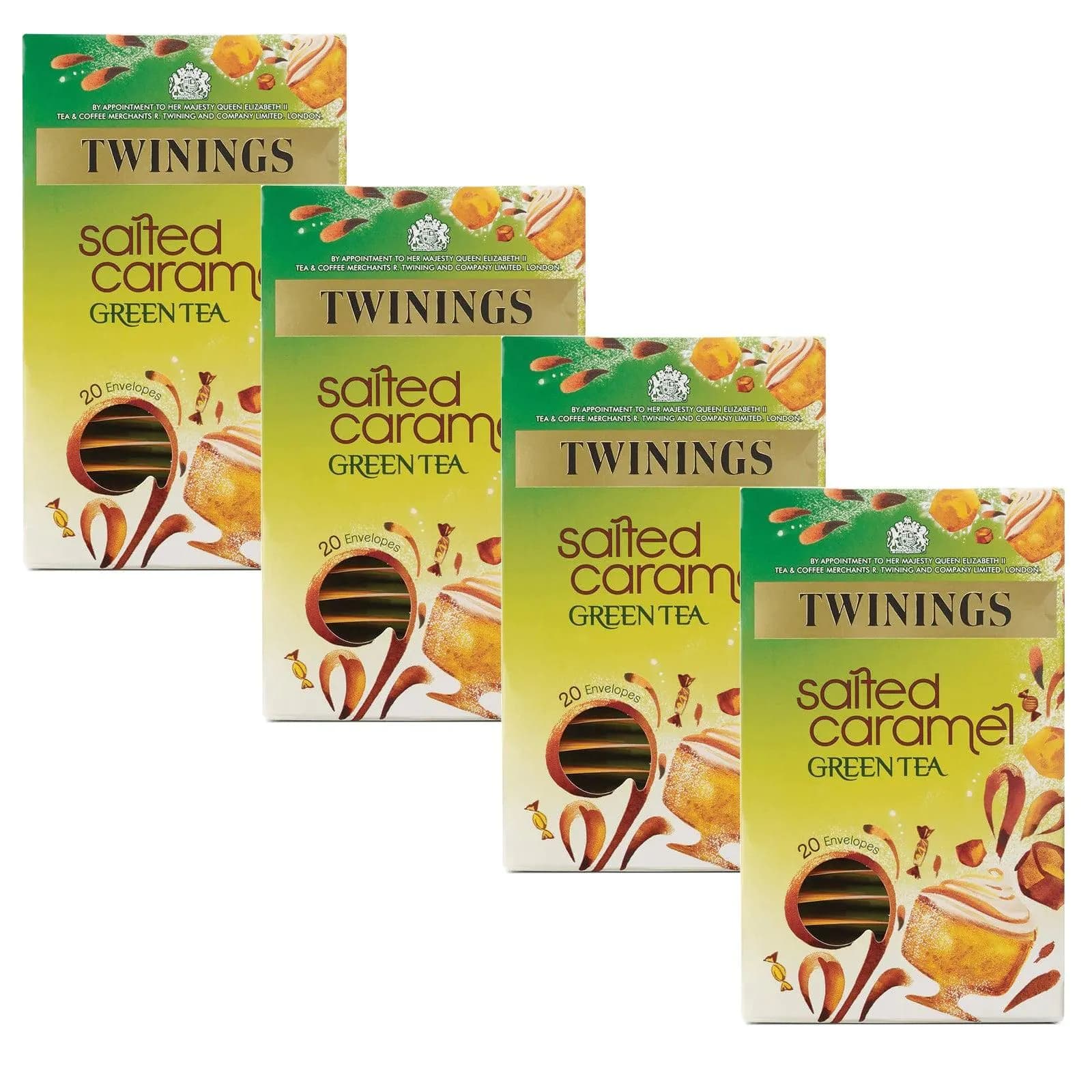 image-Twinings Salted Caramel Tea Bags Individually Enveloped Tagged Healthy Sachets