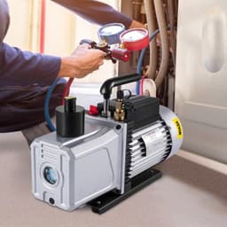 image-VEVOR Vacuum Pump 12CFM 1 HP Single Stage Air Conditioning Vacuum Pump 110V 5PA Ultimate Vacuum Refrigerant HVAC Air Tool Rotary Vane Vacuum Pump for Automobile Vacuum Evacuation (1-Stage, 12CFM)