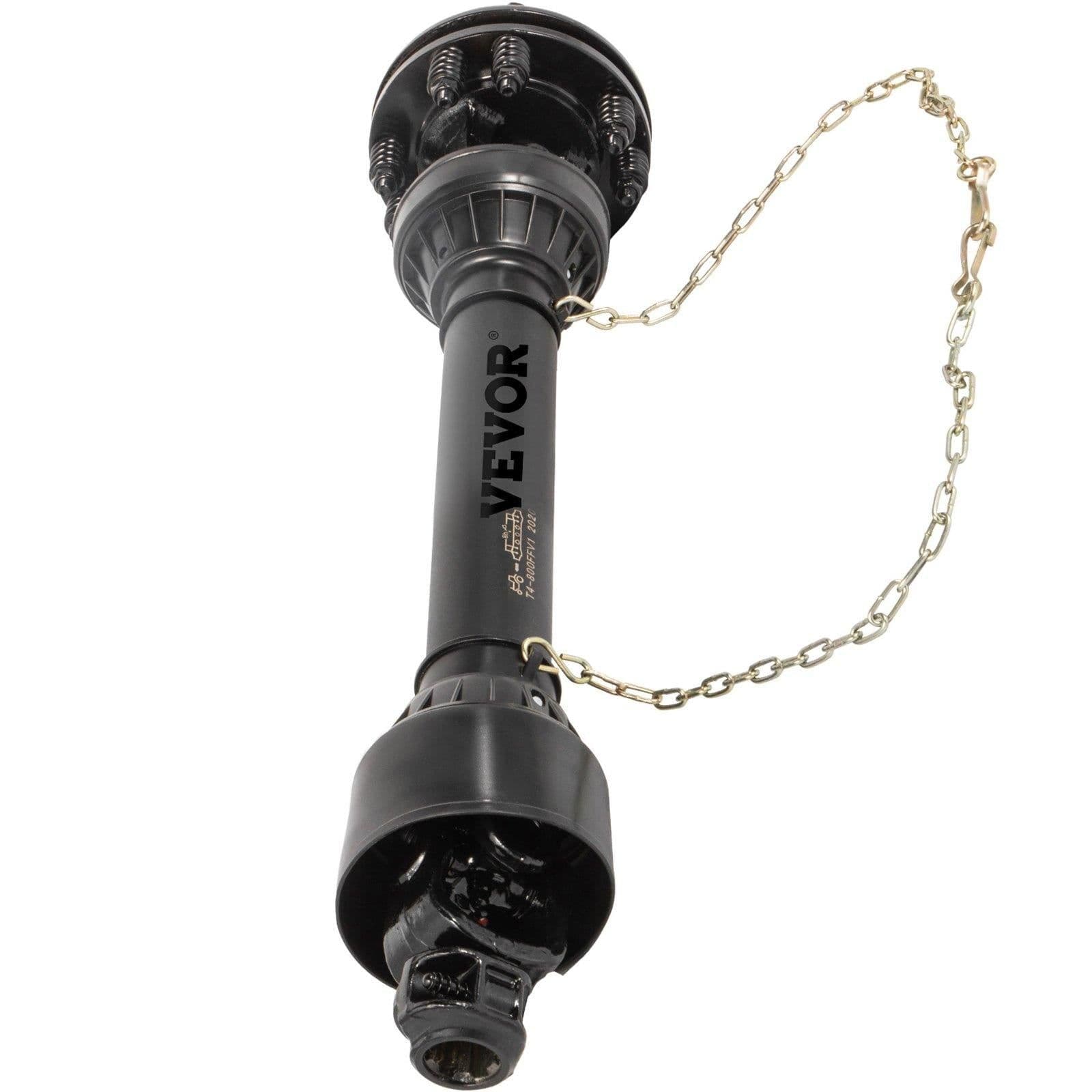 image-VEVOR PTO Shaft, 1-3/8" PTO Drive Shaft, 6 Spline Both Ends PTO Driveline Shaft, Series 5 Tractor PTO Shaft, 43"-57" Brush Hog PTO Shaft, Black PTO Shaft with Slip Clutch for Bush Hog/Finish Mower