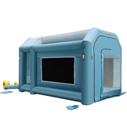 image-VEVOR Portable Inflatable Paint Booth, 13 x 8 x 8ft Inflatable Spray Booth, Car Paint Tent with Air Filter System & 2 Blowers, Upgraded Blow Up Spray Booth Tent, Auto Paint Workstation Motorcycle Gara