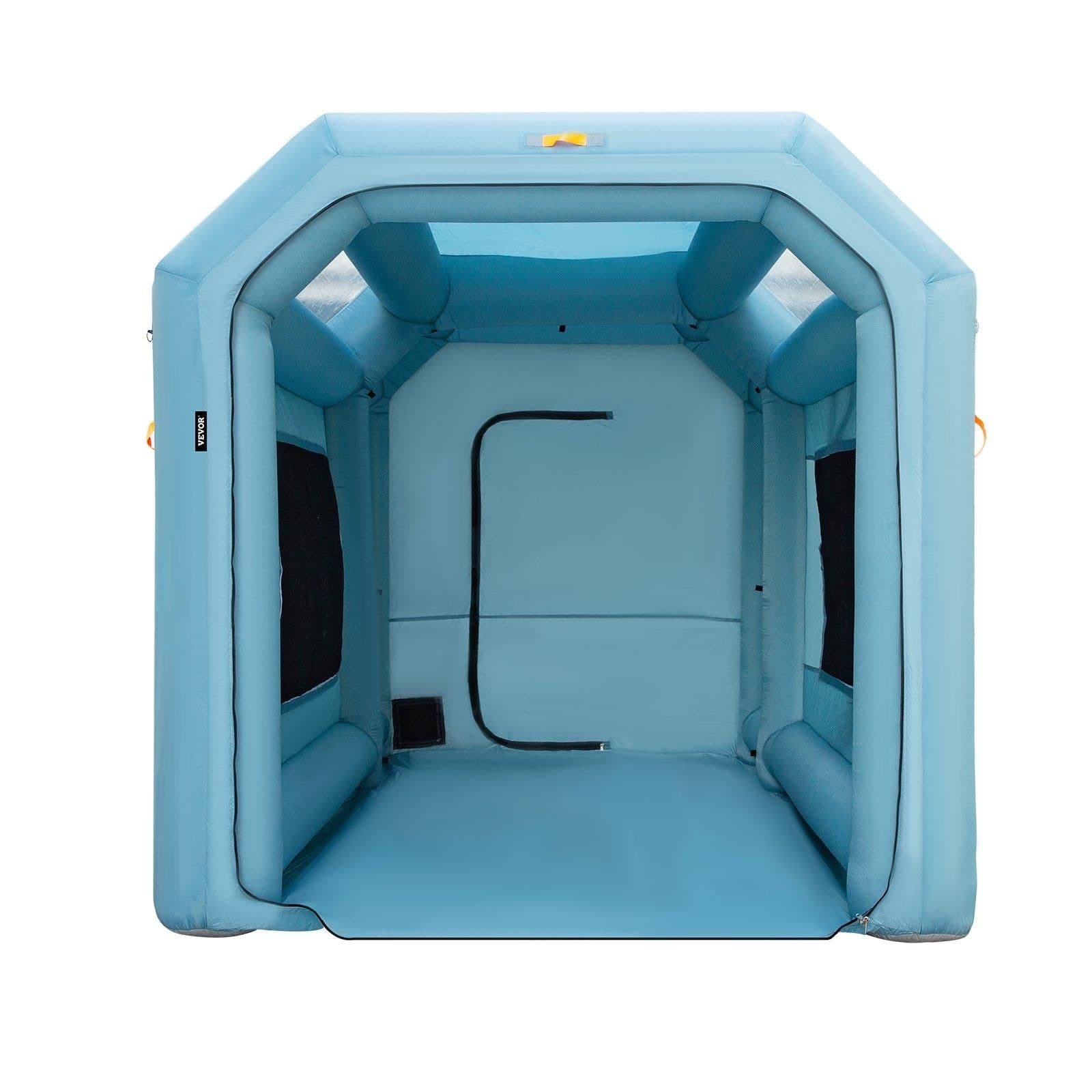 image-VEVOR Portable Inflatable Paint Booth, 13 x 8 x 8ft Inflatable Spray Booth, Car Paint Tent with Air Filter System & 2 Blowers, Upgraded Blow Up Spray Booth Tent, Auto Paint Workstation Motorcycle Gara