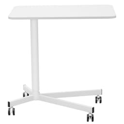 image-VEVOR Mobile Standing Desk, 28.5"-44.2" Gas-Spring Height Adjustable Sit-Stand Desk, 360° Swivel Wheels (2 Lockable) Portable Rolling Laptop Table Computer Cart for Home Office School, 44LBS Loading