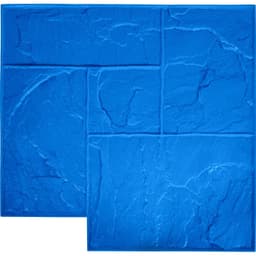 image-VEVOR Concrete Texturing Skin, 24"x24" Concrete Stamps Mats Set, Polyurethane Concrete Stamping Mats, Slate Concrete Stamps, 4 PCS Realistic Concrete Texture Mat, Concrete Stamps for Walls/Floors