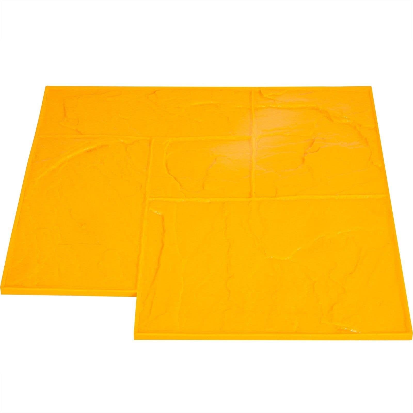 image-VEVOR Concrete Texturing Skin, 24"x24" Concrete Stamps Mats Set, Polyurethane Concrete Stamping Mats, Slate Concrete Stamps, 4 PCS Realistic Concrete Texture Mat, Concrete Stamps for Walls/Floors