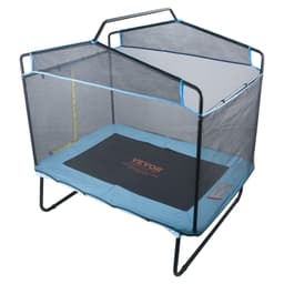 image-VEVOR 6FT Trampoline for Kids, 72" Indoor/Outdoor Toddlers Trampoline, Mini Baby Trampoline with Safety Enclosure Net, Gymnastics Bar, Hammock, Recreational Trampoline Birthday Gift for 3+ Years Kids
