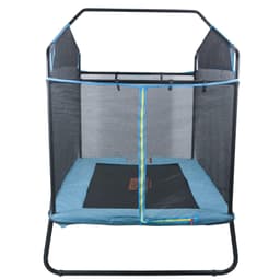 image-VEVOR 6FT Trampoline for Kids, 72" Indoor/Outdoor Toddlers Trampoline, Mini Baby Trampoline with Safety Enclosure Net, Gymnastics Bar, Hammock, Recreational Trampoline Birthday Gift for 3+ Years Kids