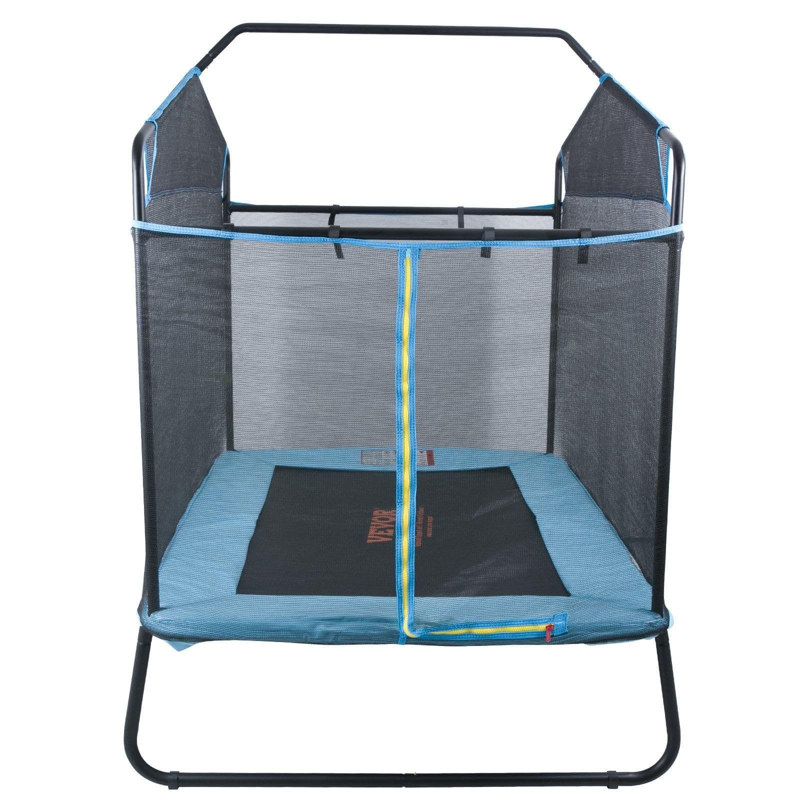 image-VEVOR 6FT Trampoline for Kids, 72" Indoor/Outdoor Toddlers Trampoline, Mini Baby Trampoline with Safety Enclosure Net, Gymnastics Bar, Hammock, Recreational Trampoline Birthday Gift for 3+ Years Kids