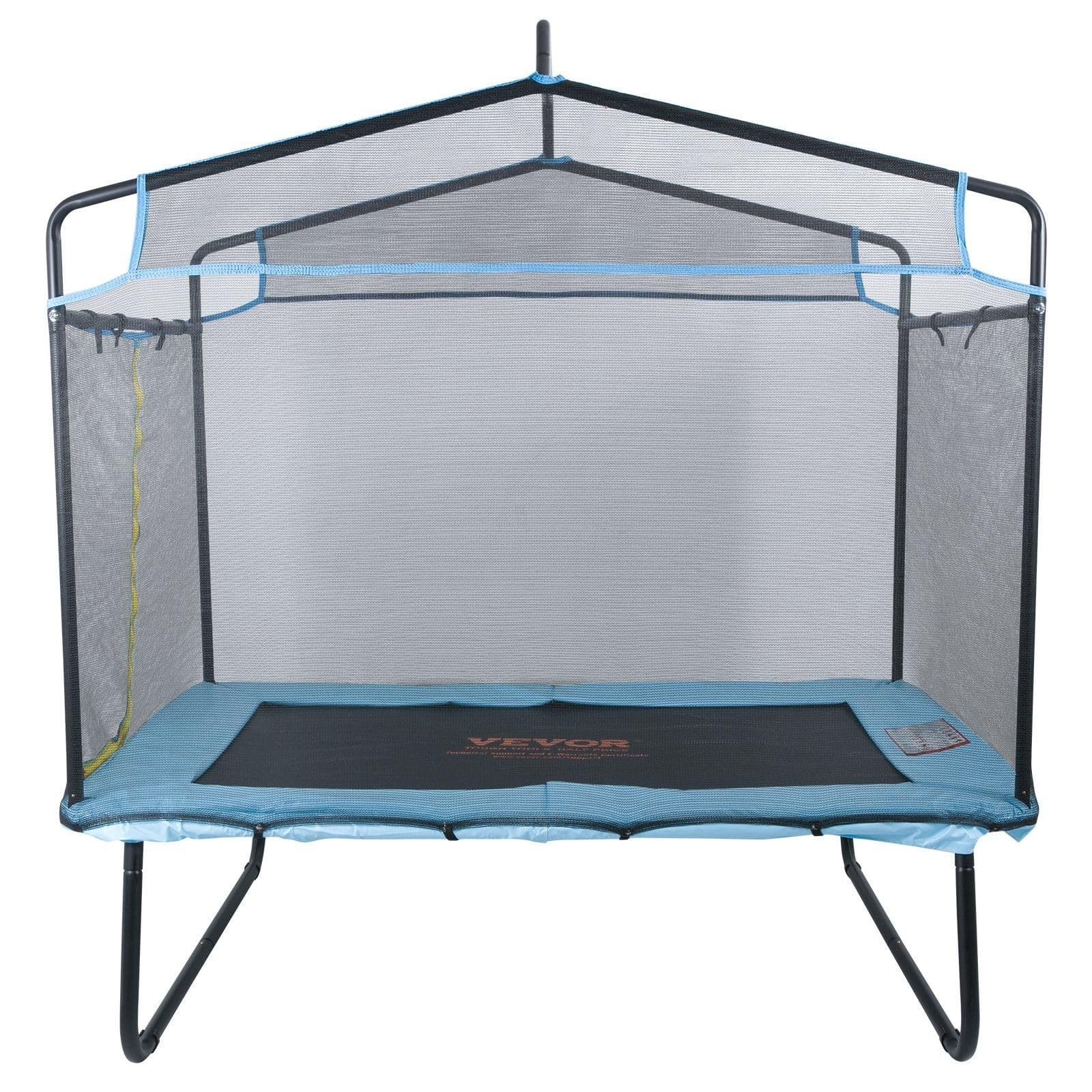 image-VEVOR 6FT Trampoline for Kids, 72" Indoor/Outdoor Toddlers Trampoline, Mini Baby Trampoline with Safety Enclosure Net, Gymnastics Bar, Hammock, Recreational Trampoline Birthday Gift for 3+ Years Kids