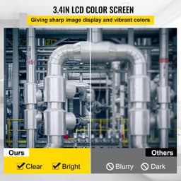 image-VEVOR Sewer Camera, 164ft/50M 4.3" Pipe Drain Inspection Camera with DVR Function & Snake Cable, Waterproof IP68 Borescope w/LED Lights, Industrial Endoscope for Home Wall Duct Drain Pipe Plumbing